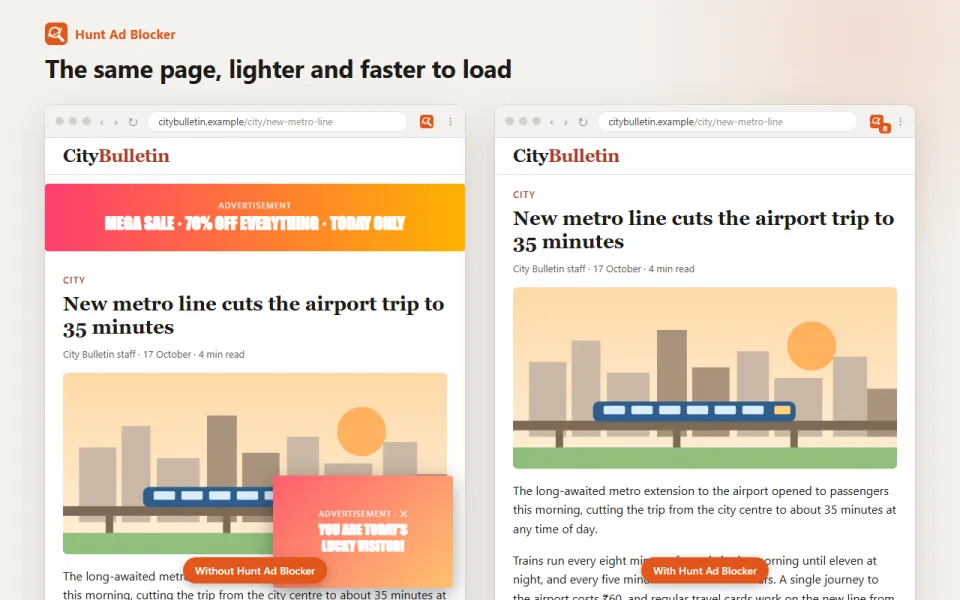 Hunt Ad Blocker, picture 2 of 3