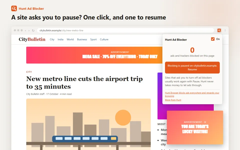Hunt Ad Blocker, picture 3 of 3